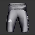 Blue SPINESHOW Athletic Shorts With Elastic Waistband And White Logo