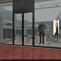 Modern Clothing Store Window Display With Mannequins Clothing Racks And Bright Lighting