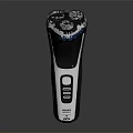 Modern Braun Electric Shaver With Four Blade Heads And Control Buttons