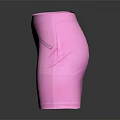 Pink Trendy Mini Skirt With Front Zipper And Metal Ring Accents