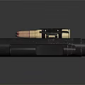 Different Types Of Weapon Components Including Bullets Shell Casings And Metal Barrels