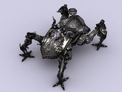 mechanical machine mechanical beetle quadruped scorpion animal 3d model