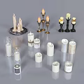 Decorative Candles With Various Holder Designs And Styles For Home Decor
