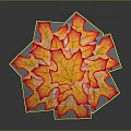 Vibrant Autumn Maple Leaves With Red And Yellow Clustered Leafy Appearance