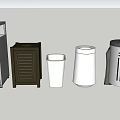 Modern trash can dustbin trash can lighter dustbin 3d model