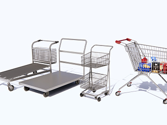 Modern Shopping Cart Shopping Cart Trolley 3d model