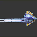 Colorful Mythical Sea Creature With Blue Spotted Body Yellow Fins And Purple Tentacles