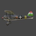 biplane 3d model