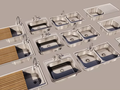Sink set 3d model
