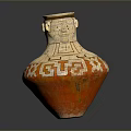Traditional Handcrafted Sculpture Carving Ceramic Vase With Intricate Geometric Patterns Decorative Art Piece