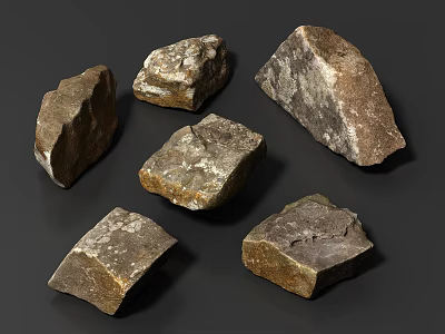 Natural Stone And Wood Collection Featuring Various Shapes Textures And Natural Finishes For Home Decor 3d model