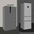 Refrigerator Double Door Refrigerator Three Door Refrigerator Double Door Refrigerator Smart Refrigerator 3d model