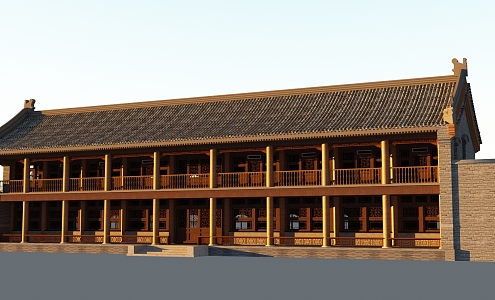 Chinese ancient building 3d model