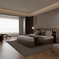 Modern Luxury Upholstered Double Bed With Minimalist Nightstands In Sophisticated Warm Toned Bedroom Design