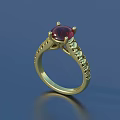 Elegant Gemstone Rings with Ruby Sapphire Emerald Stones in Gold Silver Settings and Intricate Designs