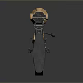 High Precision Sniper Rifle With Brown Body Black Barrel And Scope