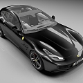 Ferrari gtc4 supercar luxury car racing car station wagon 3d model