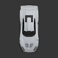 Shiny Silver Sports Car Featuring Sleek Aerodynamic Design Rear Spoiler and Modern Exterior