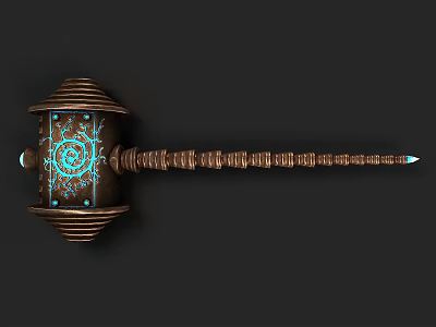 Game Props Weapon Hammer 3d model