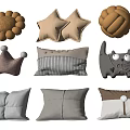 Decorative Pillows with Various Shapes Cute Patterns and Diverse Designs for Home Decoration