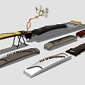 Traditional Chinese Guzheng Musical Instruments With Various Designs And Wooden Frames