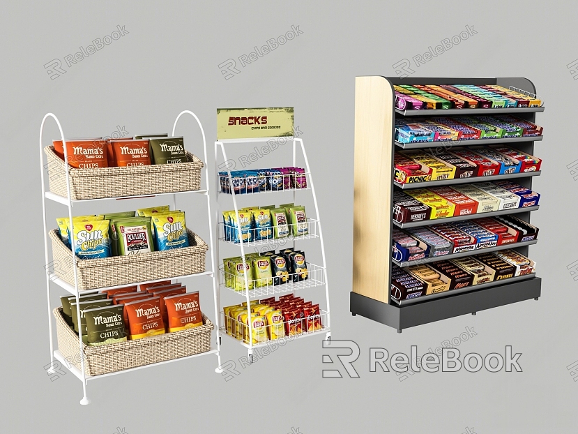 supermarket snack shelf model