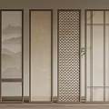 New Chinese Partition Screen 3d model