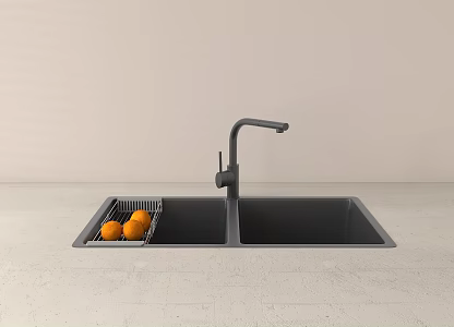 Modern sink dish basin 3d model