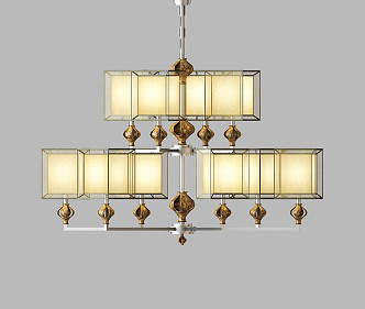 Modern chandelier 3d model