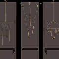 Stylish Modern Chandeliers With Three Unique Illuminated Shapes For Interior Design
