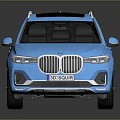 Blue Luxury SUV With Modern Exterior Design Sunroof And Silver Alloy Wheels