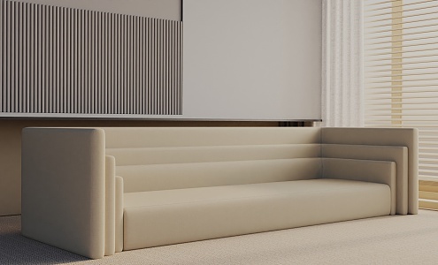 Three-seat sofa 3d model