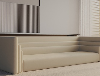 Three-seat sofa 3d model