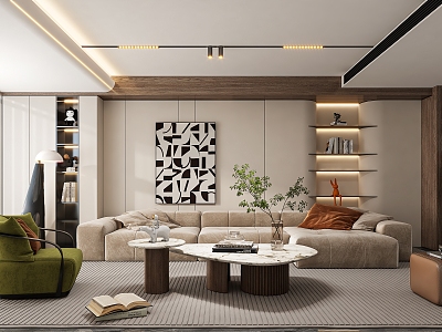 modern living room model