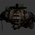 Tactical Combat Outfit Featuring Helmet Body Armor Knee Pads And Gloves