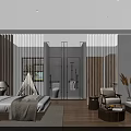 Serene Hotel Guest Room Interior With Wooden Floor Sofa Bed And Zen Tea Decor