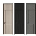 Modern Flush Doors with Various Wood Grain Patterns and Sleek Designs for Home Interior
