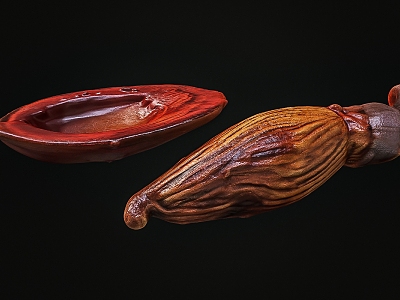 Areca Taste Wang Hecheng Tianbai Hongguan Green Fruit Areca Nut Wolfberry Areca Specialty 3d model