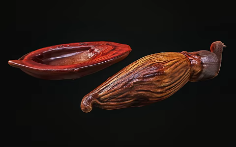 Areca Taste Wang Hecheng Tianbai Hongguan Green Fruit Areca Nut Wolfberry Areca Specialty 3d model