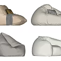 Modern Lazy Sofa Single Sofa 3d model
