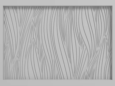 Gray And White Background Wall Design With Flowing Striped Lines And Abstract Texture 3d model