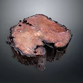 Natural Wooden Stump Featuring Rich Grain Texture And Polished Surface Design