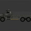Military Cargo Truck With Tactical Design Cargo Bed And Heavy Duty Wheels