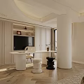 Elegant Bedroom Interior Design With Upholstered Headboard Paneled Walls Nightstands Area Rug And Ceiling Lighting
