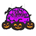 Halloween Decorative Lights with Trick Or Treat Lettering Pumpkins Bats And Spider Webs