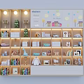 Kids Bookcase With Elephant Design Trophies Stuffed Toys Books Photo Frames And Lighting
