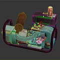 Vintage Green Generator With Rusty Exhaust Pipe And Coca Cola Can