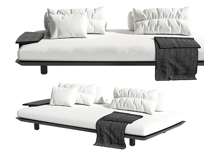 Modern double sofa 3d model