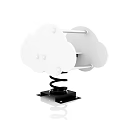 Cloud Shaped Building Blocks With White Design And Black Base Stand
