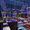 Elegant Bar Interior Featuring Leather Sofas Union Jack Cushions Large Screens And Green Walls